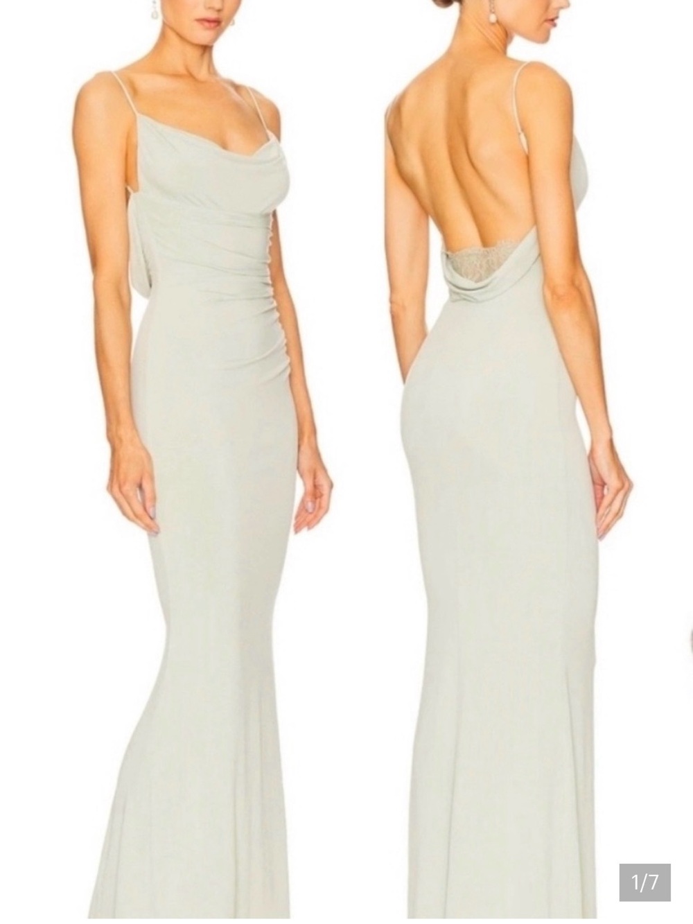 Katie May Surreal Gown in Light Sage